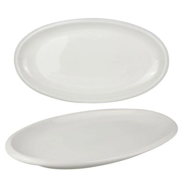 Блюдо 35,5см фарфор БЕЛАЯ ЛИНИЯ овальное XL03/JC-9783 (20)