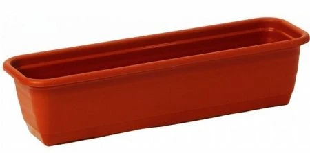 Балконный ящик ЛАМЕЛА 100см терракот (1) 100*14,5*18,5