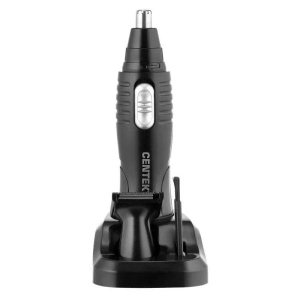Триммер эл. 3 в 1 пластик Centek CT-2179 чёрный/серебро + BARBER-стайлер для бороды и усов (40)