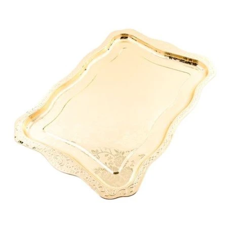 Поднос 48*32,5см нерж.сталь прямоугольный золотой MB40722 (60) Поднос 48*32,5см нерж.сталь прямоугольный золотой MB40722 (60)