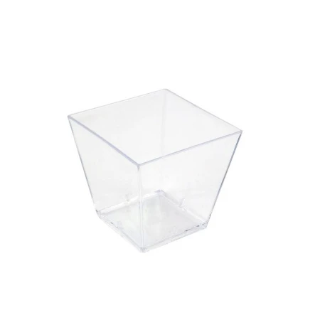 Форма одноразовая фуршетная 60мл 47*47мм полистирол прозрачная Квадрат арт. 5037 (500)