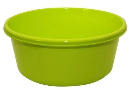 Таз 14л 405*152*405мм пластик салатовый/ярко-зеленый круглый (10/5)