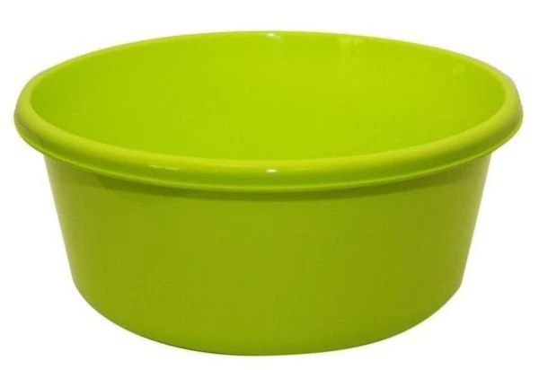 Таз 14л 405*152*405мм пластик салатовый/ярко-зеленый круглый (10/5)