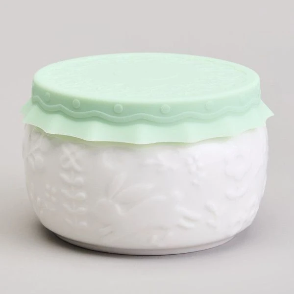 Банка для сыпучих продуктов 500мл фарфор Sunday с силиконовой крышкой (24)