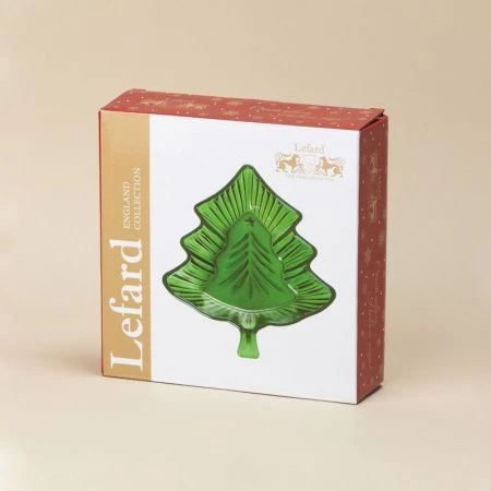 Блюдо сервировочное 19*17*4см стекло Green (24)