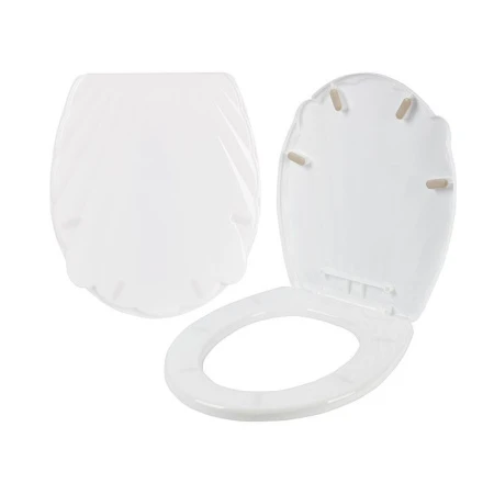 Сиденье на унитаз 41,9*36,3*4,5см пластик Light белое облако (14)