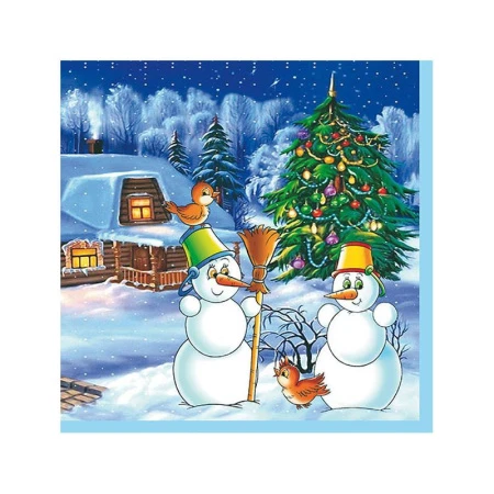 Салфетки бумажные Лори Триумф 3-х слойные 33*33 56179 (16)