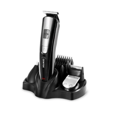 Набор для стрижки пластик Centek CT-2133 черный 4 насадки,4 гребня,база с подзарядкой(8) 23224