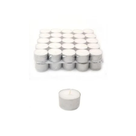 Набор свечей в гильзе 50шт h2,5см парафин время горения 9 часов GT1-6 (20)