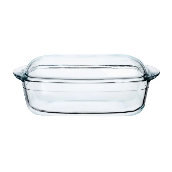 Форма для запекания 3л стекло прямоугольная глубокая с крышкой 32,5*19,5*13см ТМ Appetite LD3 (8)
