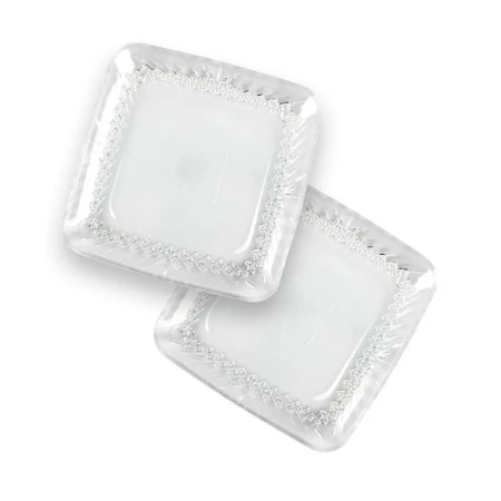 Тарелки мелкие набор 2шт 150*150мм стекло ТАЙМЛЕСС (6)