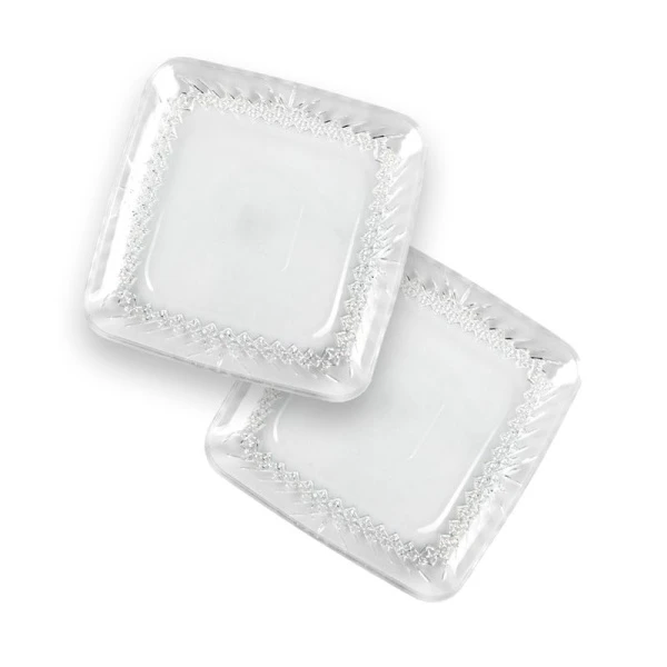 Тарелки мелкие набор 2шт 150*150мм стекло ТАЙМЛЕСС (6)