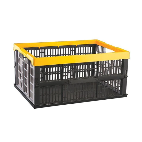 Ящик продуктовый 32л 48*35,5*23,5см пластик перфорированный складной (10)