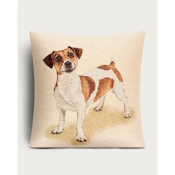 Наволочка декоративная 45*45см гобелен ДЖЕК РАССЕЛ