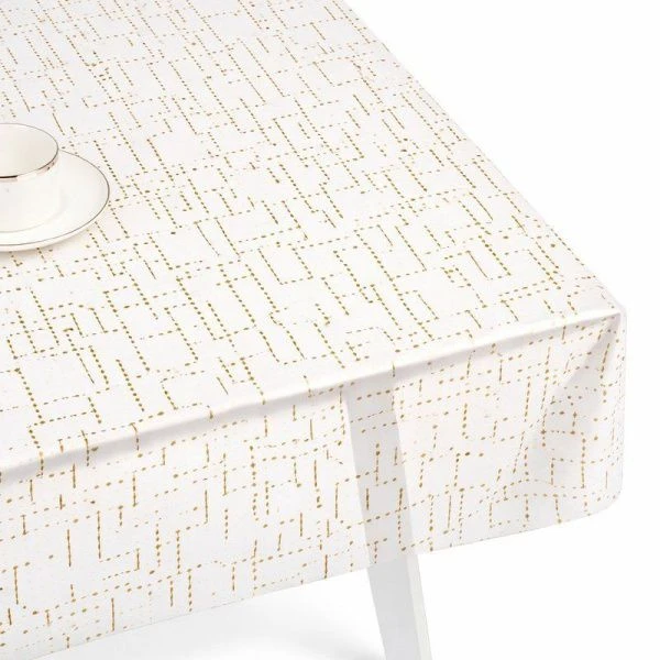 Клеенка силиконовая прозрачная Dekorelle 0,6*20м золото 165G