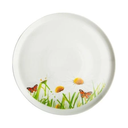 Блюдо для пиццы 30см фарфор РОМАШКА (5)