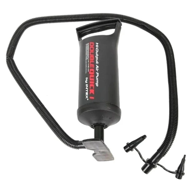 Насос ручной пластик 29см шланг с 3 насадками Double Quick I (12)