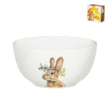 Салатник 15*7,6см фарфор ЛЕСНАЯ СКАЗКА. ЗАЯЦ (24)