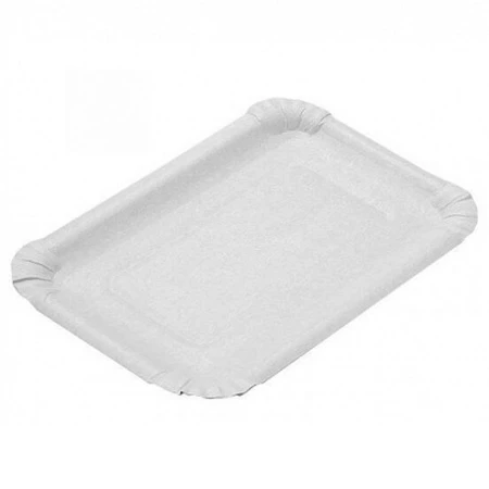 Тарелка бумажная 110*170мм белая (2000)