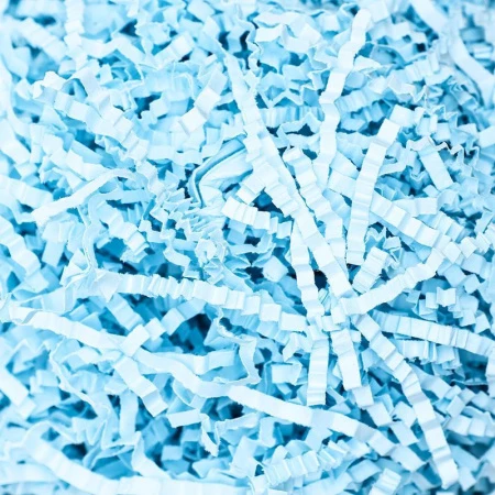 Наполнитель декоративный бумажный 100г голубой