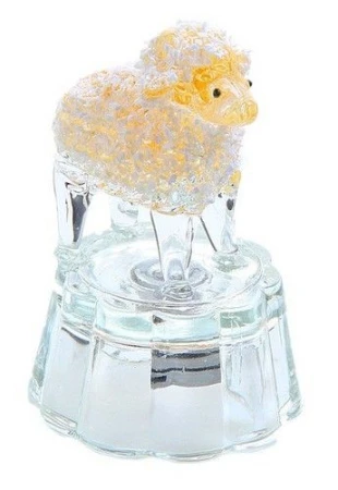 яяяФигурка Барашек с посыпкой свет. 7х4х5см 279142