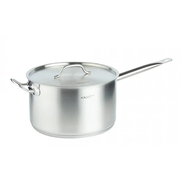 Сотейник 10л нерж.сталь ОБЩЕПИТ-ШЕФ d28см, h17см, мет.крышка, 2 ручки ТРС КТ-ОБ-КК-28 (2)