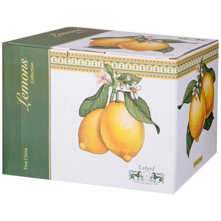 Чайный набор 14пр фарфор ЛИМОНЫ на 6 персон 300мл (4)