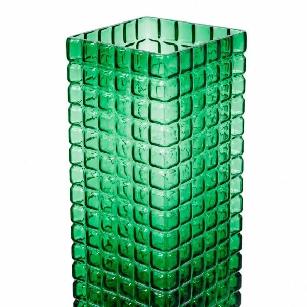 Ваза для цветов 30*10см стекло зеленая 1030/JC-15878 (15)