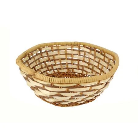 Корзинка плетеная лоза 21*8см фигурная светло-коричневая