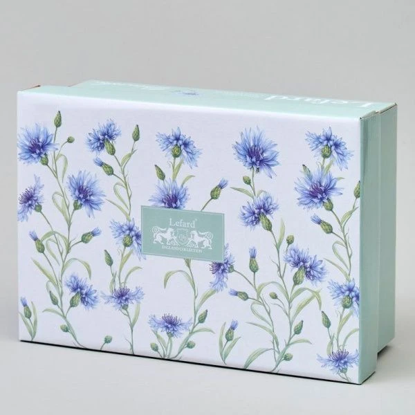 Чайный набор 4пр фарфор ВАСИЛЬКИ на 2 персоны 250мл (12)