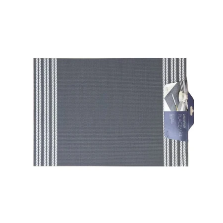 Салфетка сервировочная 30*45,5см ПВХ серая прямоугольная JC-15271 (240)