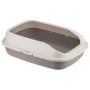 Лоток для кошек 41*29*14см пластик ПЕРВЫЙ капучино (9)