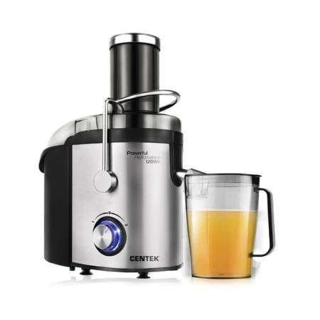 Соковыжималка эл. нерж.сталь Centek CT-1215 черная 1200Вт, 2 скор., стакан 1,1л(4)