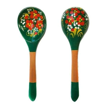 Ложка салатная дерево Зеленушка 21*6см (1)