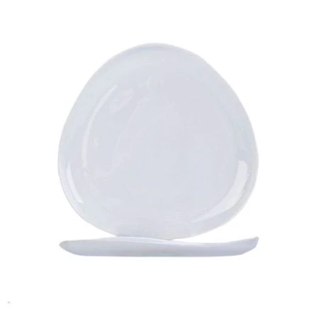 Тарелка мелкая 20,5см стеклокерамика ВАЙТ обеденная RLP80X (48)