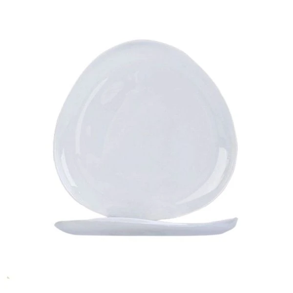 Тарелка мелкая 20,5см стеклокерамика ВАЙТ обеденная RLP80X (48)