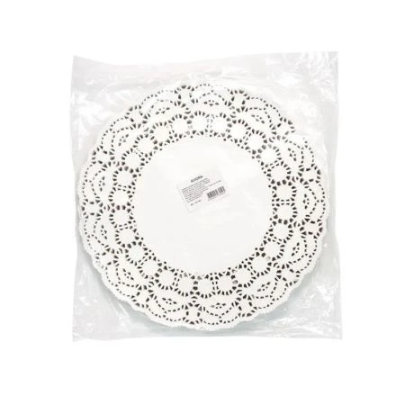 Салфетки сервировочные набор 250шт 32см бумага ажурная (8)