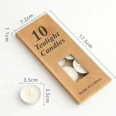 Набор свечей в гильзе парафин 10шт. крафт GCR1 (200)