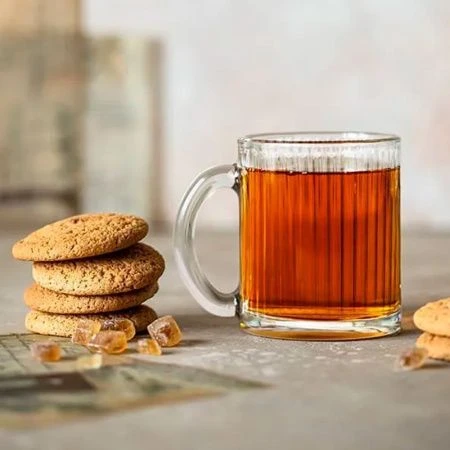 Кружка чайная 320мл стекло ВЕРТИКАЛЬ h106мм, d90мм (24)