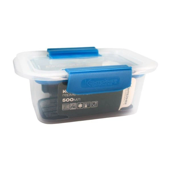 Контейнер пищевой 500мл 155*110*60мм пластик FerraryUltra герметичный крышкой с клапаном F200 (12)