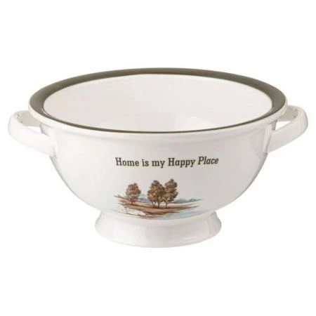 Салатник с ручками 1000мл 21*18*9,5см фарфор Family House (16)