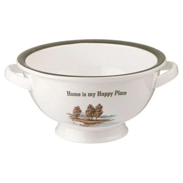 Салатник с ручками 1000мл 21*18*9,5см фарфор Family House (16)