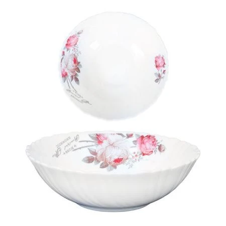 Салатник 480мл 15,5см стеклокерамика ЧАЙНАЯ РОЗА TW-60XN (6916 ) (6/72)