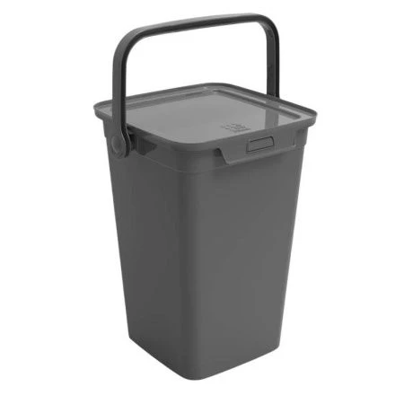 Контейнер для стирального порошка 8,5л 235*220*315мм пластик Smart серый (6)
