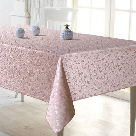 Скатерть 160*300см жаккард Karna NEYBA (Пудра) Скатерть 160*300см жаккард Karna NEYBA (Пудра)