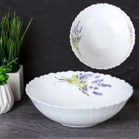 Тарелка глубокая 650мл 17,5см стеклокерамика ЛАВАНДА суповая O302007CE BB406 (6/24)