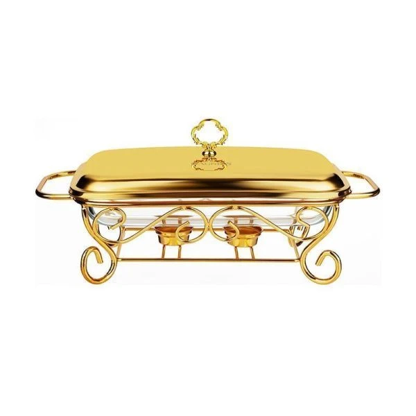 Мармит 2,2л стекло на мет.подставке Gold (6)