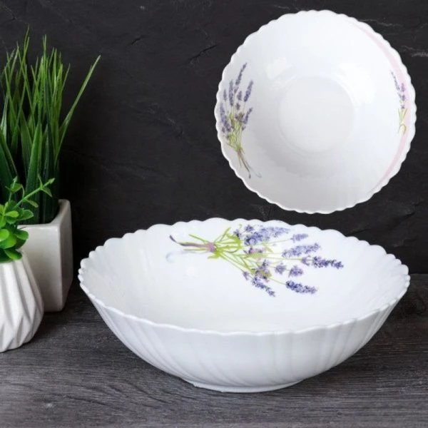Тарелка глубокая 650мл 17,5см стеклокерамика ЛАВАНДА суповая O302007CE BB406 (6/24)