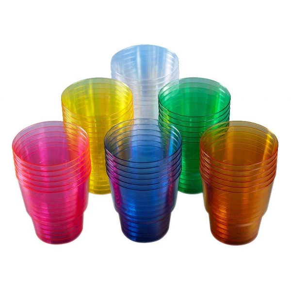 Стакан одноразовый 200мл полистирол КРИСТАЛЛ зеленый (50/1000)