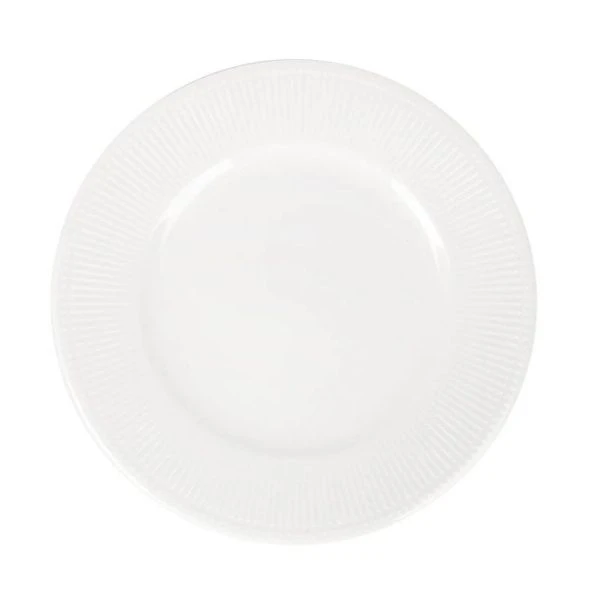 Тарелка мелкая 21см фарфор Белый шоколад десертная (48)